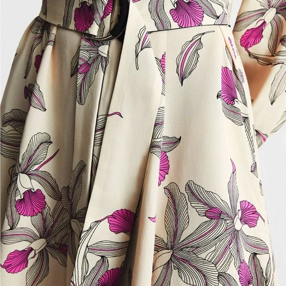 Reiss Zoe Floral Print Mini Dress with Pockets Size 4 - Picture 4 of 7